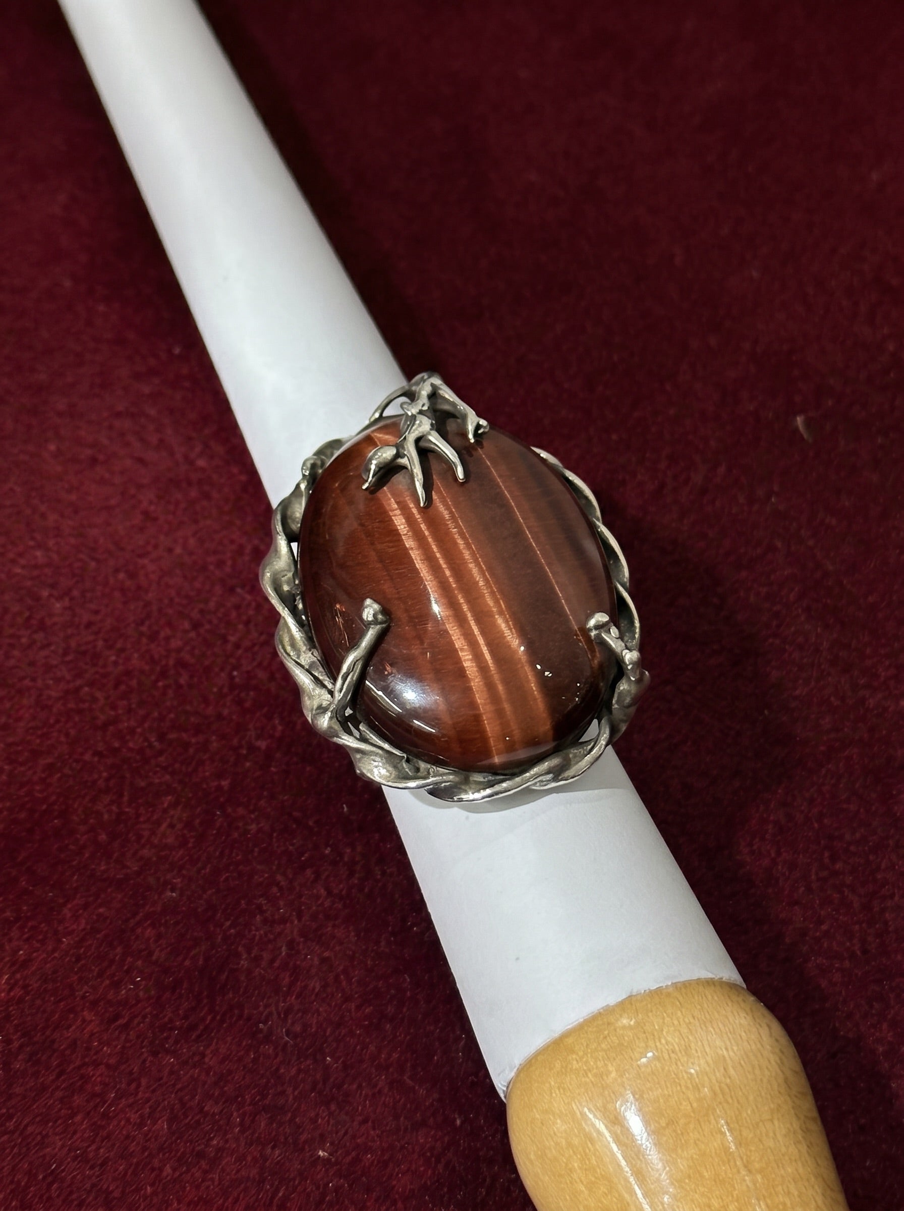 ring brown cat eye