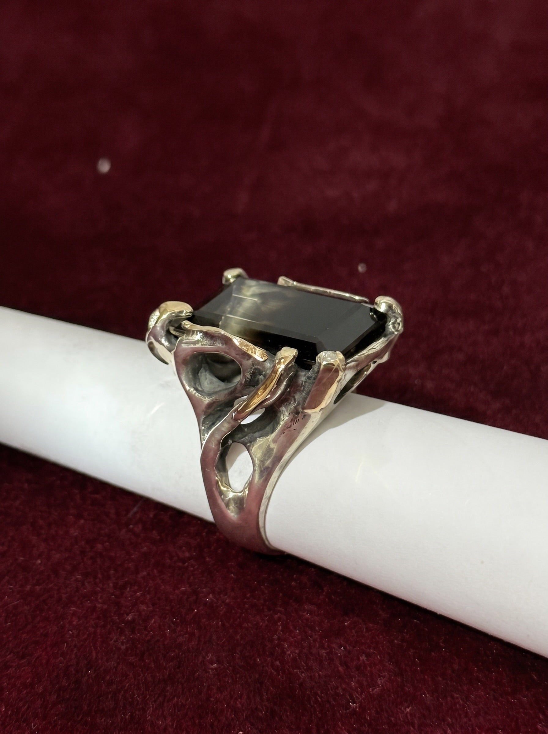 black topaz ring
