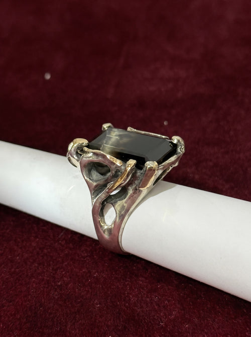 black topaz ring