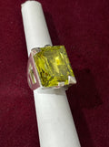 ring, green stone