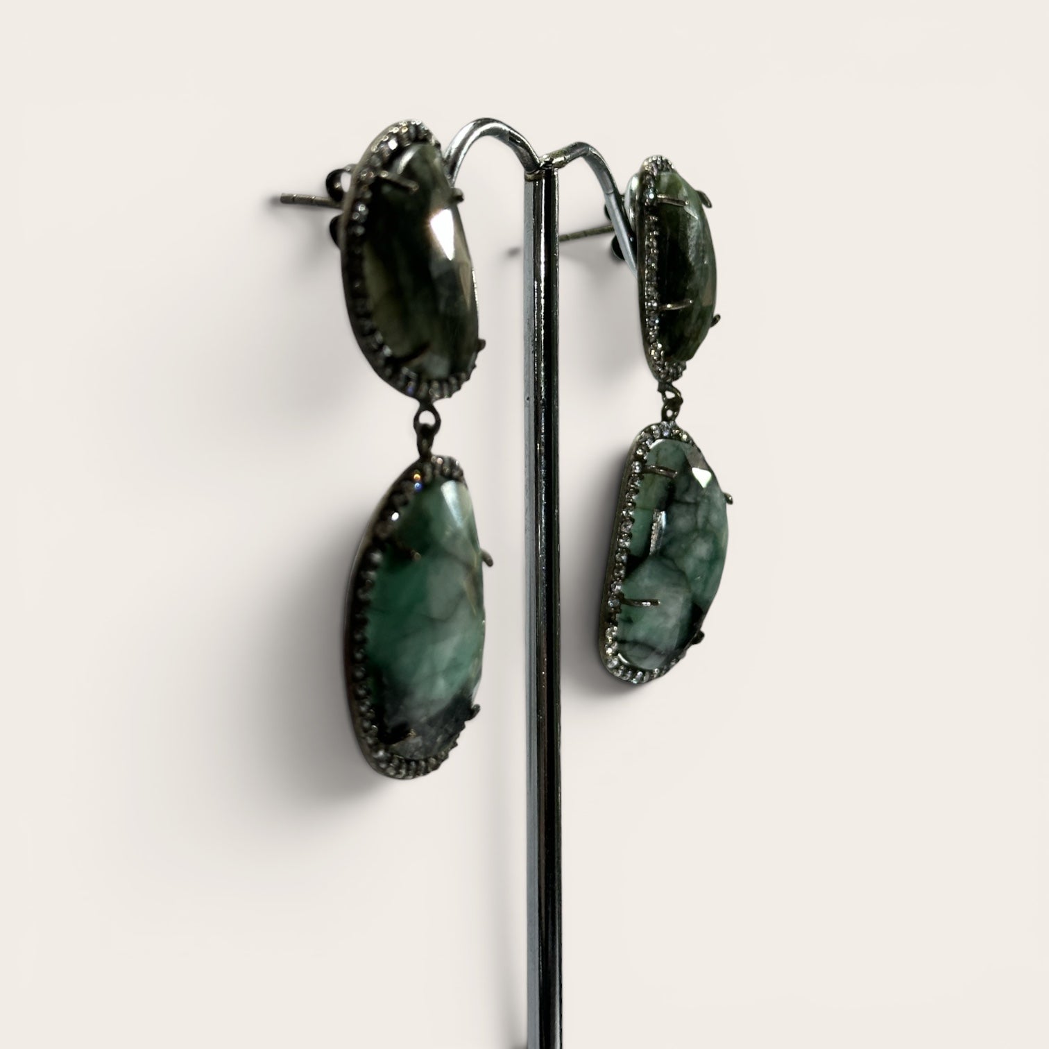 silver earrings n.6